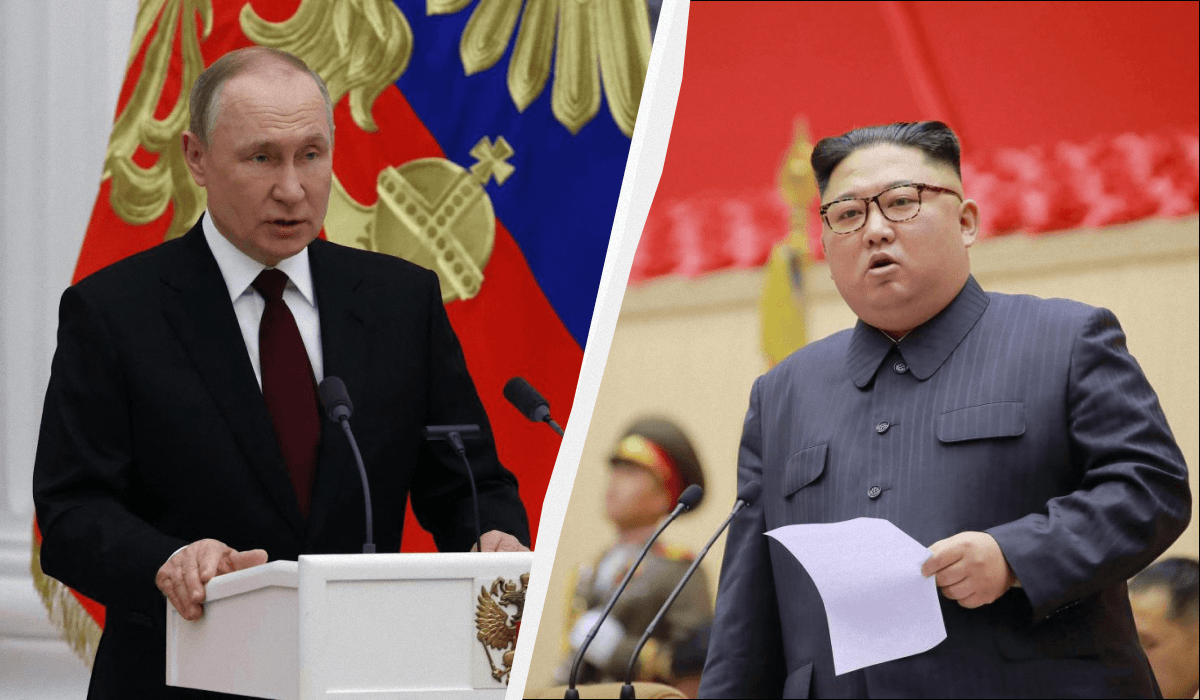 Путин и Ким не объявили о поставках оружия / коллаж УНИАН, фото REUTERS