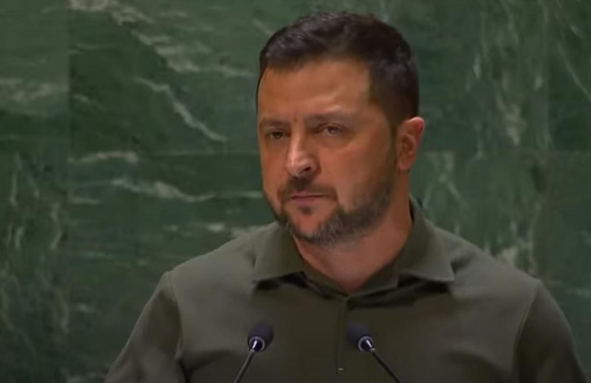 Зеленский выступил с трибуны ООН / скриншот Зеленский выступил с трибуны ООН / скриншот