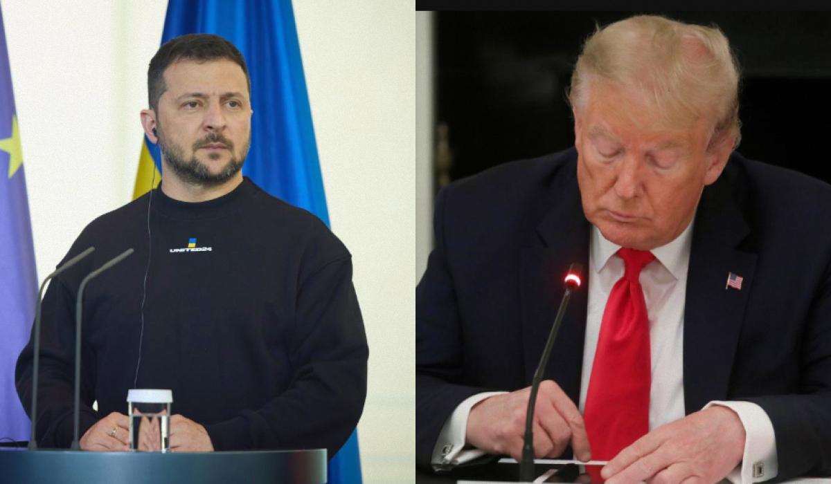 Аналітик пояснив суть заяв Трампа щодо підтримки України / колаж УНІАН, фото Офіс президента, Reuters Аналітик пояснив суть заяв Трампа щодо підтримки України / колаж УНІАН, фото Офіс президента, Reuters