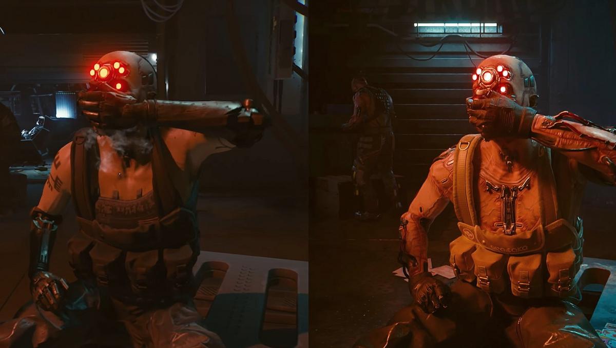 Геймер сравнил релизную версию Cyberpunk 2077 (2020) с версией 2.0 / Скриншот с видео Геймер сравнил релизную версию Cyberpunk 2077 (2020) с версией 2.0 / Скриншот с видео