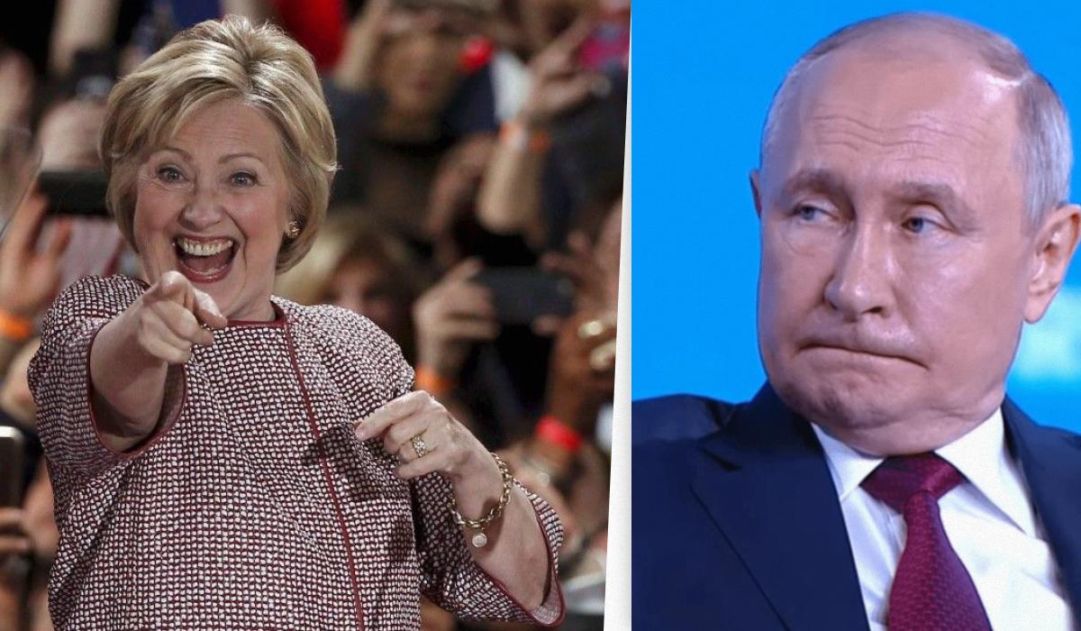Хілларі Клінтон заявила, що саме дії президента Росії Володимира Путіна призвели до розширення НАТО / Колаж УНІАН, фото REUTERS, скріншот Хілларі Клінтон заявила, що саме дії президента Росії Володимира Путіна призвели до розширення НАТО / Колаж УНІАН, фото REUTERS, скріншот