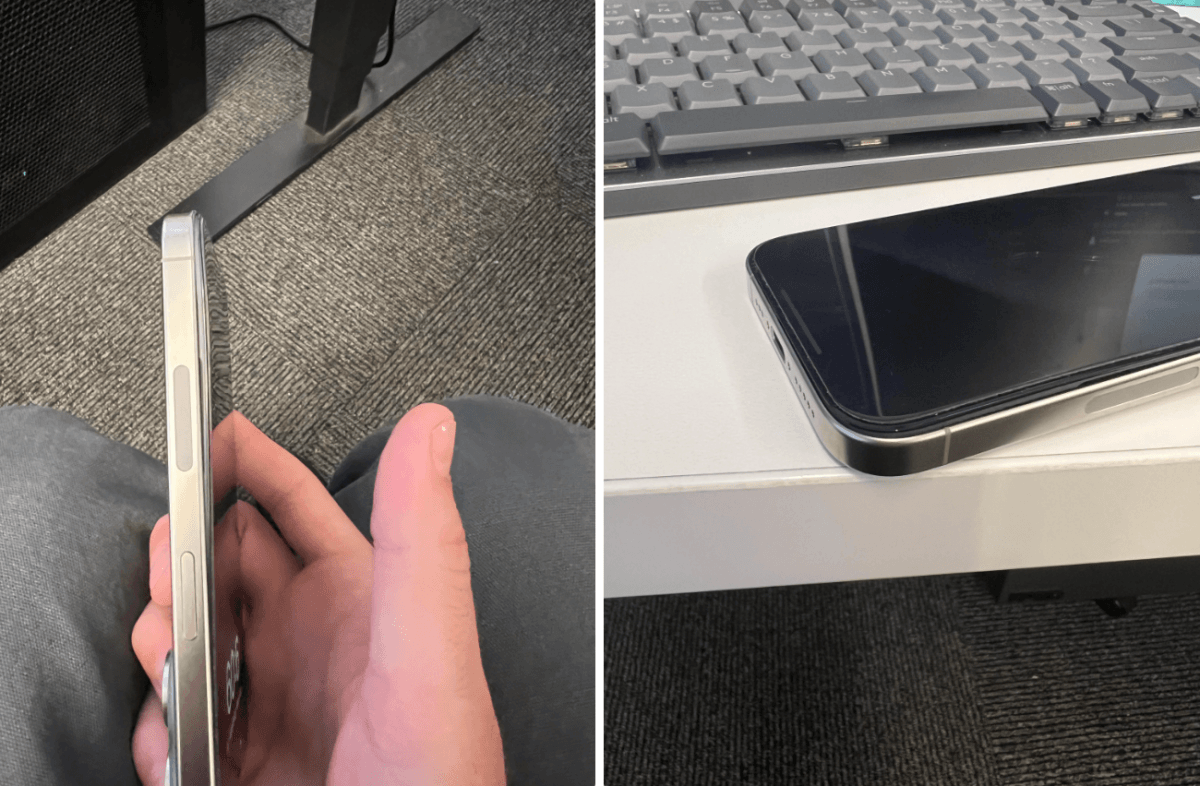 В iPhone 15 Pro начали вздуваться батареи / фото с Reddit В iPhone 15 Pro начали вздуваться батареи / фото с Reddit