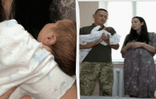 "Народився козак": у Рівному у родині військового з'явився на світ малюк з рекордною вагою