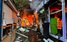 У Черкасах внаслідок ракетного удару зруйновано готель і ринок, є постраждалі (фото)