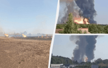 На Полтавщине произошел взрыв на магистральном газопроводе (видео)