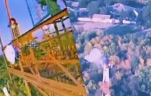 ЗСУ показали підліт дрона до автономного "розвідника" РФ (відео)