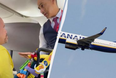 Мужчина вылетел из самолета из-за пальца стюарда: полиция пропустила это шоу (видео)