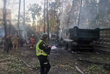 Киевщина подверглась разрушениям в результате вражеской ракетной атаки (фото)