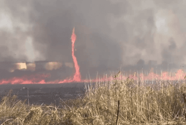 Огненный смерч в Одессе: на видео попало невероятное зрелище