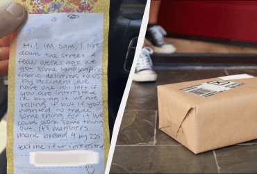 Наглый сосед украл посылку и пытался продать ее владельцу