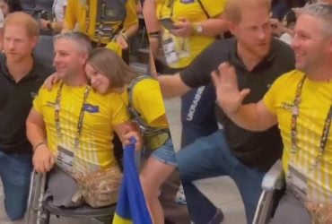 Принц Гарри на Играх непокоренных стал на колено рядом с потерявшим ноги украинцем (видео)