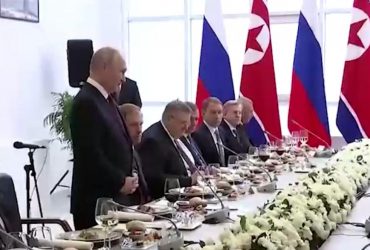 Сибірські делікатеси та хвалебні тости: Путін влаштував обід для Кім Чен Ина (відео)