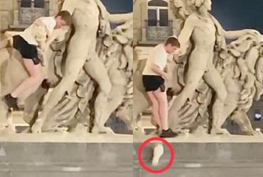 Турист зламав статую в Брюсселі одразу після її реставрації за тисячі доларів (відео)