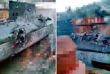 Тільки на брухт: з'явилися детальні фото субмарини, ураженої ракетами в Севастополі