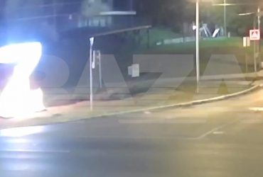 В Белгороде путинский символ Z охватили языки пламени: героя ищут 2 дня (видео)