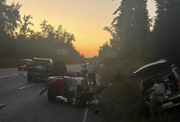 Вечером в Киеве произошло масштабное ДТП с участием четырех автомобилей (фото)