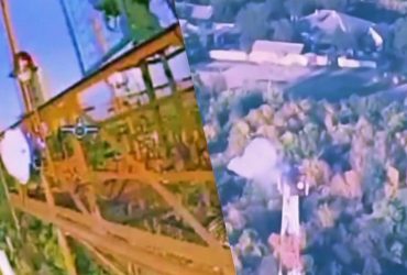 ЗСУ показали підліт дрона до автономного розвідника РФ (відео)