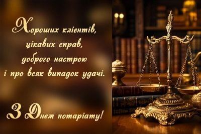  День нотаріату в Україні - привітання та листівки