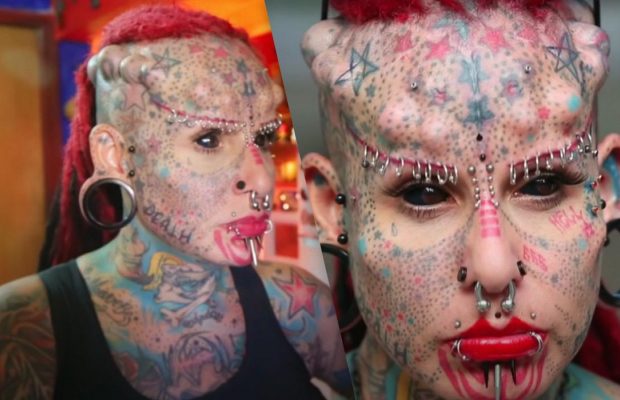 Что случилось с рогатой "женщиной-вампиром" из "Мира наизнанку": на теле нет живого места