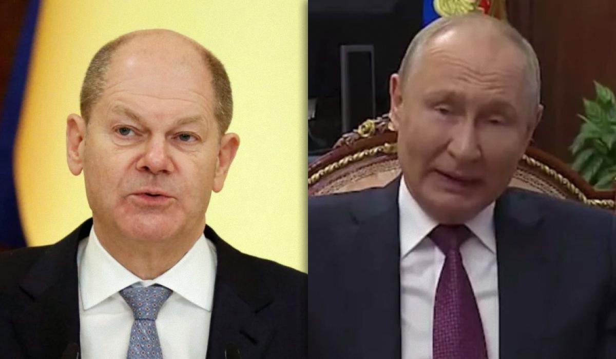 Канцлер ФРГ Олаф Шольц пообещал увеличить давление на лидера РФ Путина / коллаж УНИАН, иллюстрация Reuters, фото скриншот Канцлер ФРГ Олаф Шольц пообещал увеличить давление на лидера РФ Путина / коллаж УНИАН, иллюстрация Reuters, фото скриншот