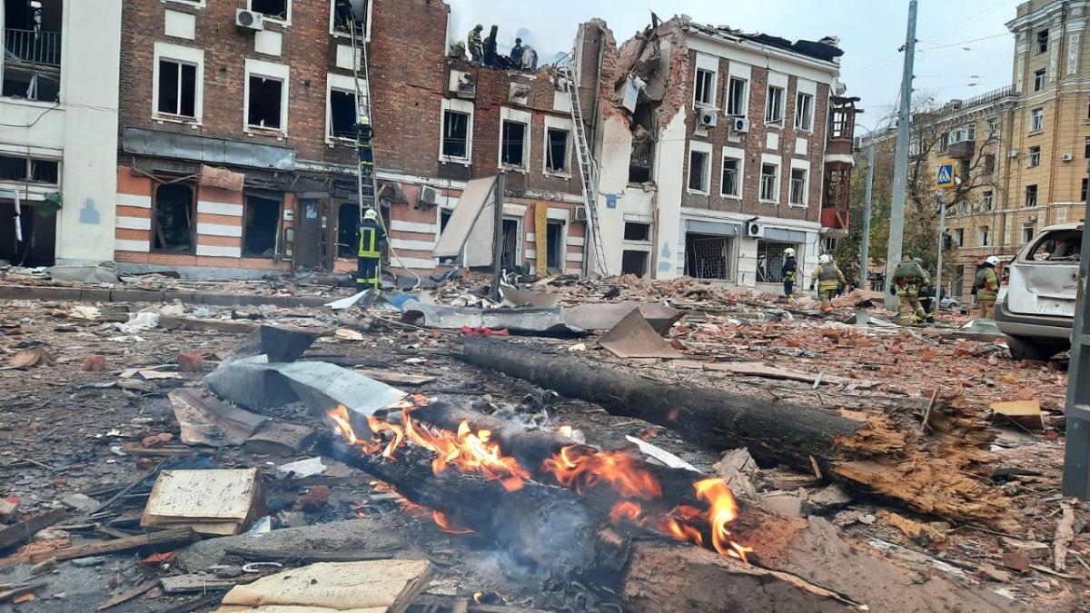 The Kharkov region is one of the leaders in terms of the amount of damage caused to infrastructure by attacks from the Russian Federation / photo t.me/dsns_telegram
