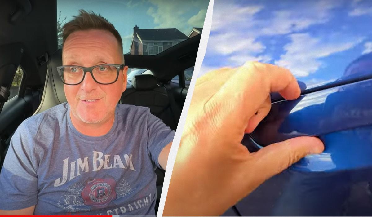 Чоловік виявився заблокованим у своєму автомобілі / Колаж УНІАН, фото скріншоти з відео Чоловік виявився заблокованим у своєму автомобілі / Колаж УНІАН, фото скріншоти з відео