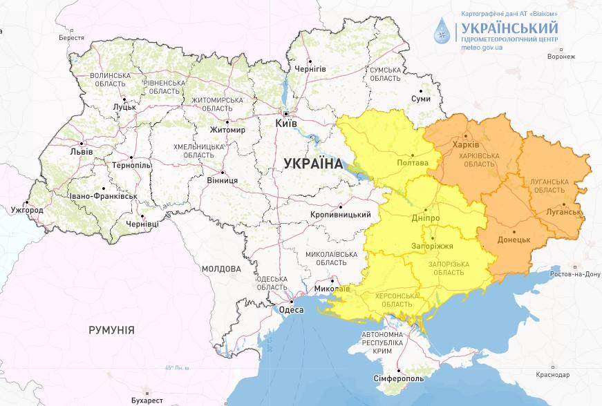 В Україні оголошено попередження про заморозки / фото Укргідрометцентр В Україні оголошено попередження про заморозки / фото Укргідрометцентр