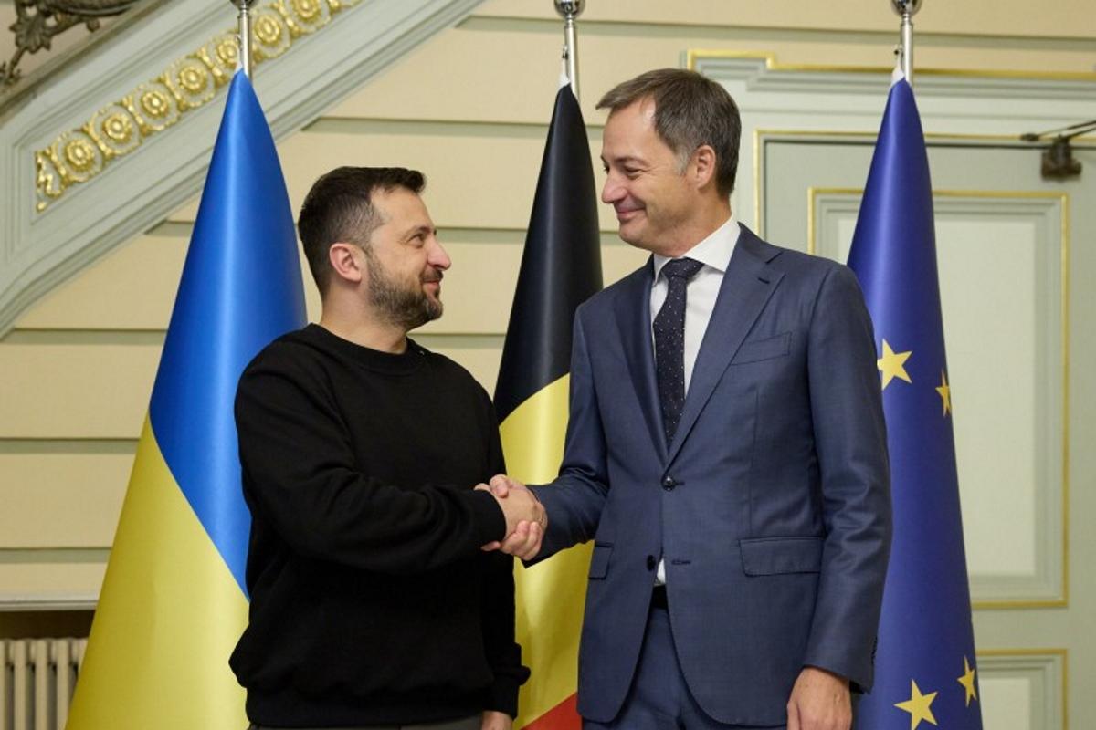 Зеленский с бельгийским премьером Де Кроо / фото president.gov.ua