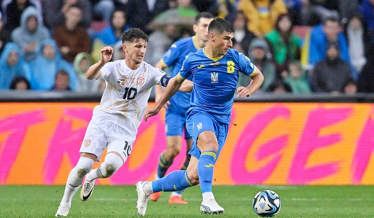 Руслан Малиновський у матчі проти Північної Македонії / фото УАФ Руслан Малиновський у матчі проти Північної Македонії / фото УАФ