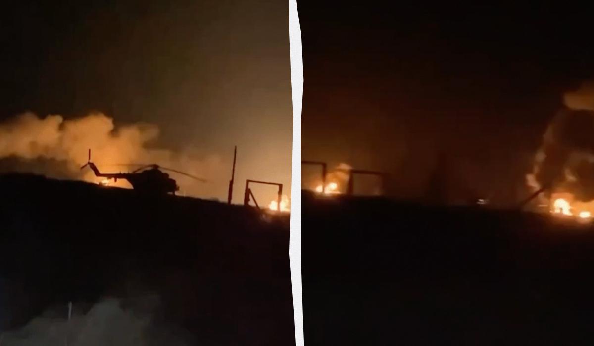 Появились спутниковые снимки аэродрома в Бердянске после удара / коллаж УНИАН, скриншот с видео Появились спутниковые снимки аэродрома в Бердянске после удара / коллаж УНИАН, скриншот с видео