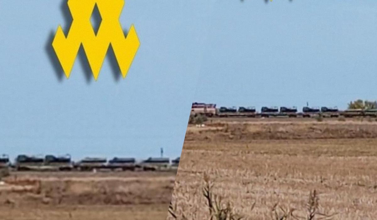 Техніка рухалася в бік Джанкоя / колаж УНІАН, фото "АТЕШ" Техніка рухалася в бік Джанкоя / колаж УНІАН, фото "АТЕШ"