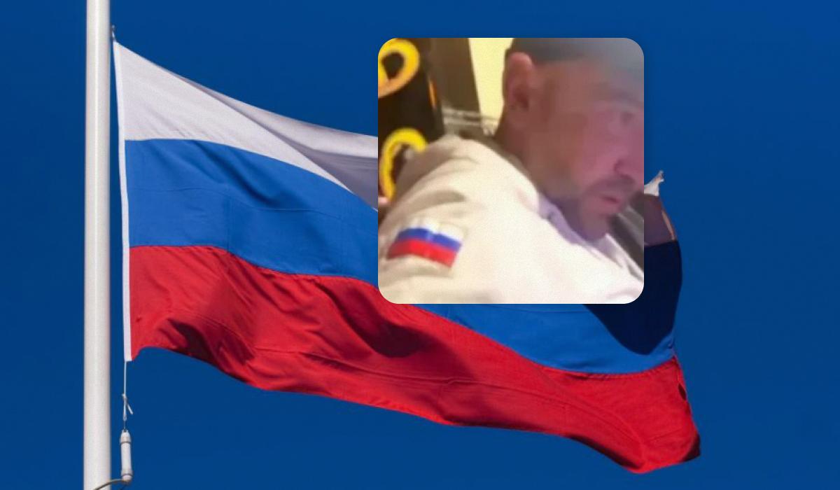 У Франківську зупинили чоловіка з прапором РФ на одязі: чим завершився конфлікт (відео) У Франківську зупинили чоловіка з прапором РФ на одязі: чим завершився конфлікт (відео)
