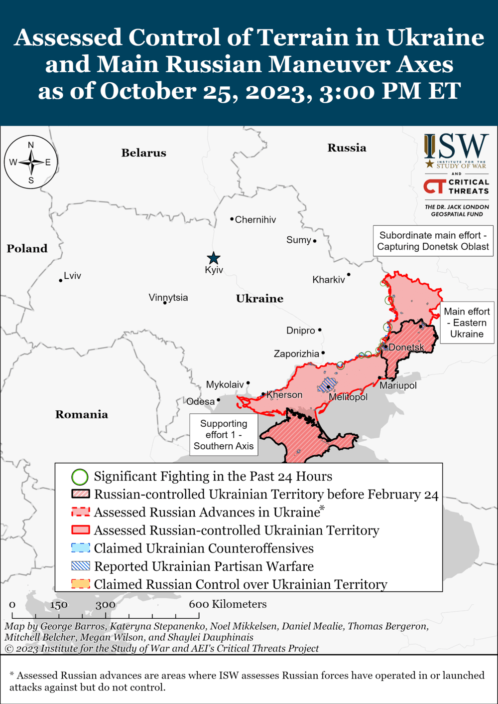ВСУ на фронте добились новых успехов / карта understandingwar.org ВСУ на фронте добились новых успехов / карта understandingwar.org