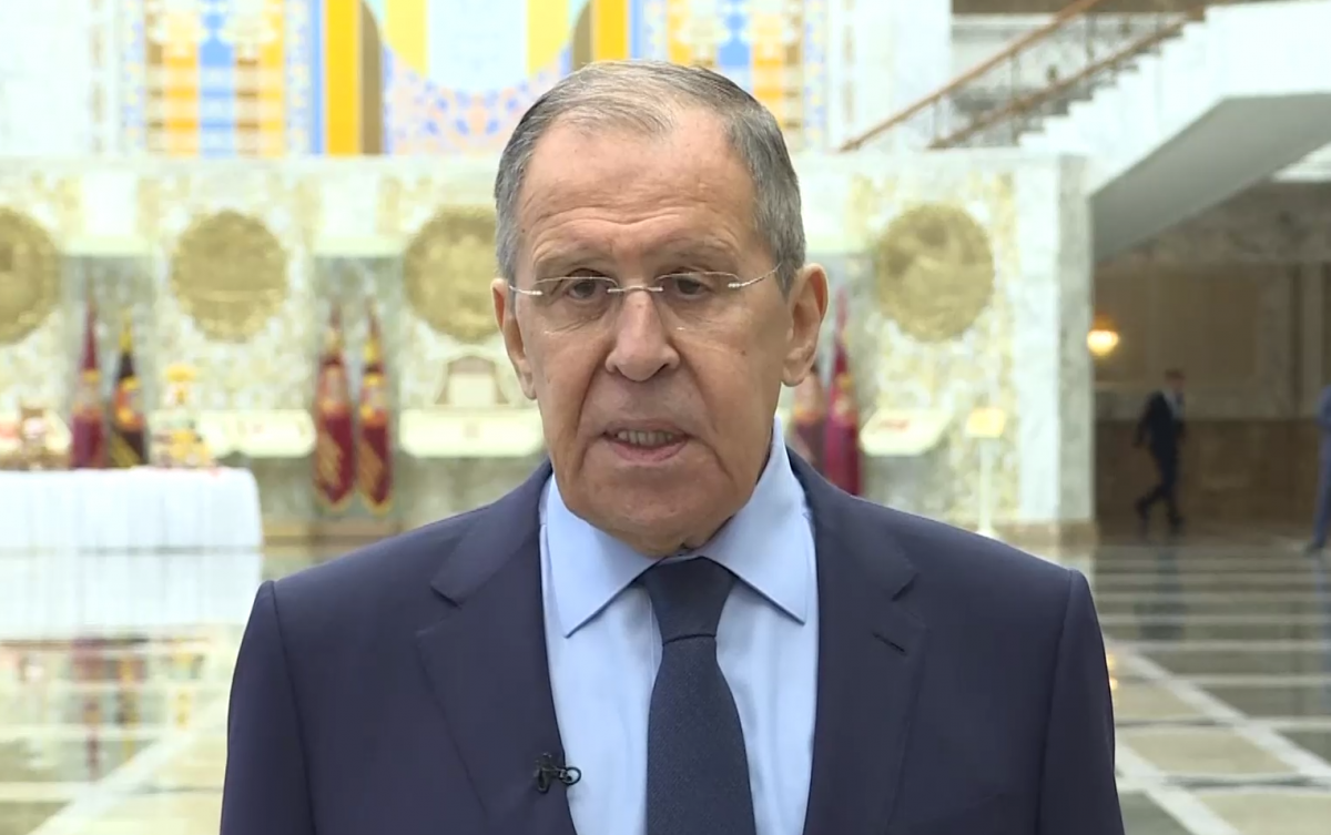 Лавров зробив заяву про російську мову в Україні / Скриншот Лавров зробив заяву про російську мову в Україні / Скриншот