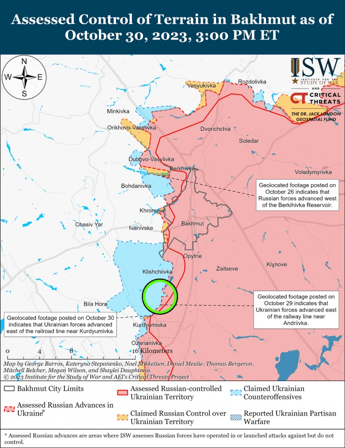 Українські воїни просунулися під Бахмутом, - ISW Українські воїни просунулися під Бахмутом, - ISW