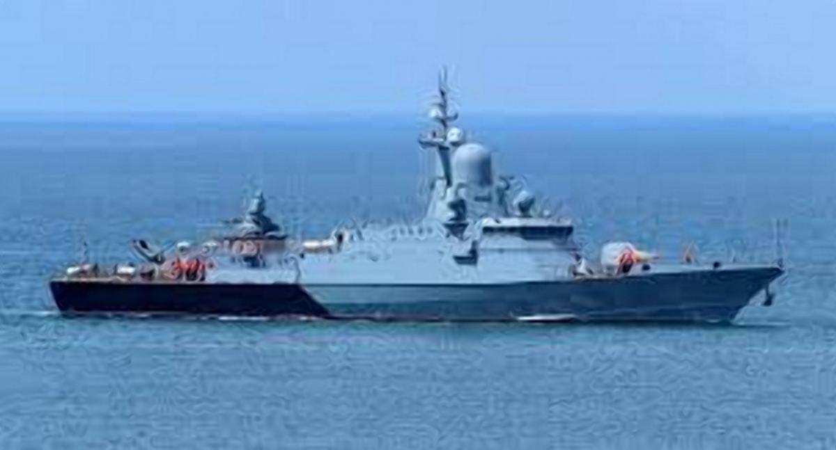 Цього року росіяни «взяли до строю» малий ракетний корабель проекту "Каракурт" - "Циклон" / фото t.me/SJTF_Odes Цього року росіяни «взяли до строю» малий ракетний корабель проекту "Каракурт" - "Циклон" / фото t.me/SJTF_Odes