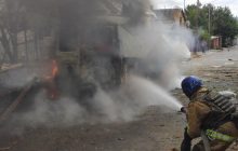 В Никополе во время повторного обстрела ранены двое спасателей (фото)