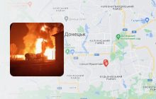 "Прилет" по железной дороге в Донецке: появился первый спутниковый снимок (фото)