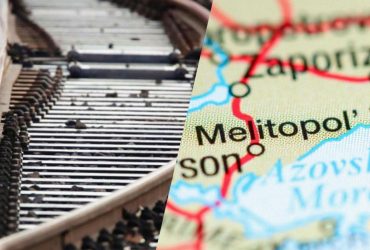 В Мелитополе партизаны взорвали железную дорогу, пылает российский поезд (фото)