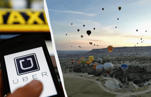 Політ на повітряній кулі в Каппадокії тепер можна замовити на Uber