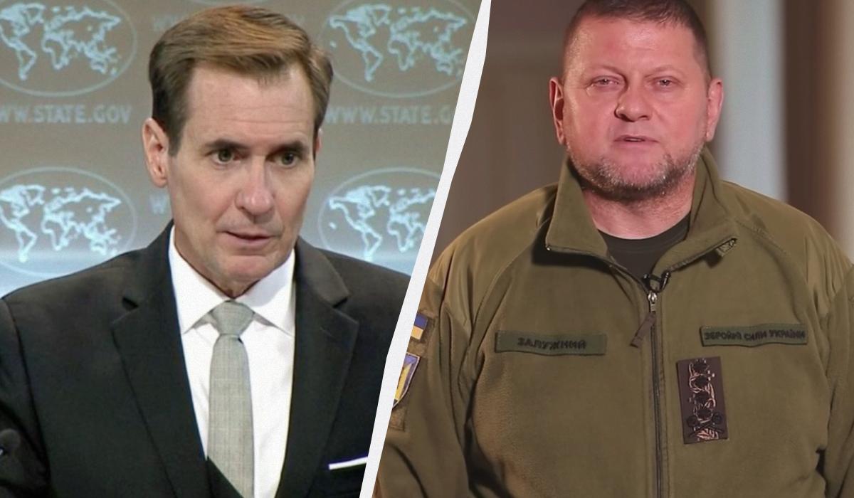 Джон Кірбі прокоментував статтю Валерія Залужного щодо війни / колаж УНІАН, фото REUTERS, скріншот Джон Кірбі прокоментував статтю Валерія Залужного щодо війни / колаж УНІАН, фото REUTERS, скріншот