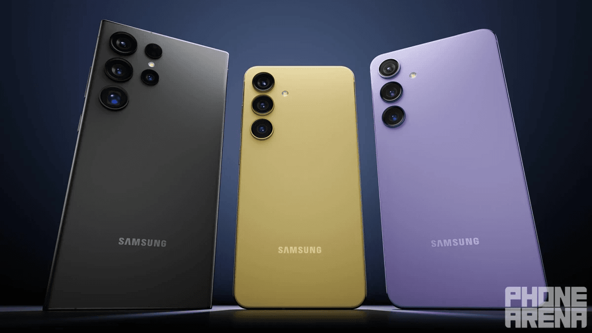 Galaxy S24, Galaxy S24+ и Galaxy S24 Ultra / Источник: PhoneArena Galaxy S24, Galaxy S24+ и Galaxy S24 Ultra / Источник: PhoneArena