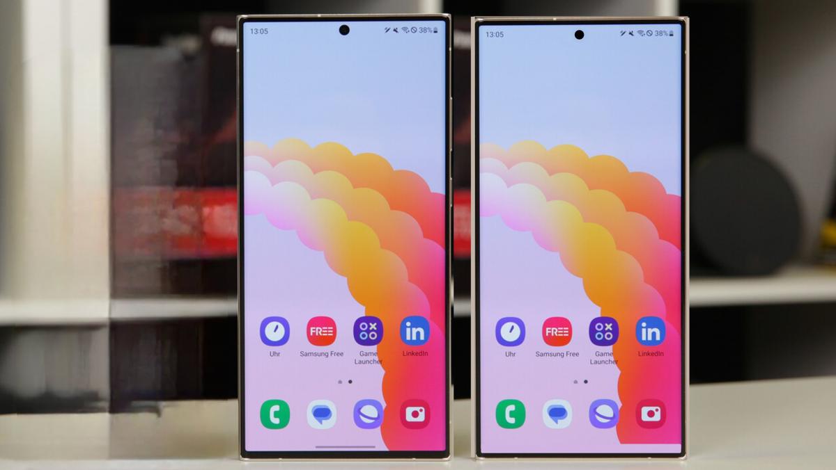 S23 Ultra (слева) и S24 Ultra (справа) / Источник: Ice Universe S23 Ultra (слева) и S24 Ultra (справа) / Источник: Ice Universe