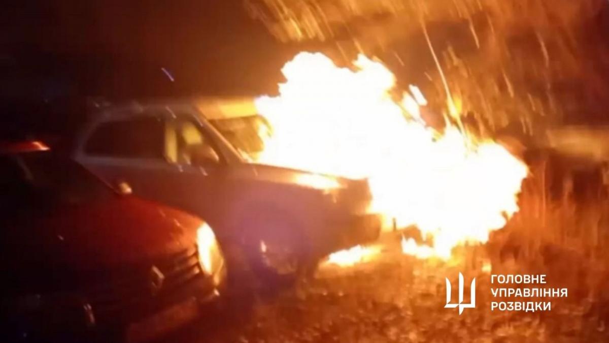 У Росії знову стався антивоєнний підпал / фото ГУР У Росії знову стався антивоєнний підпал / фото ГУР