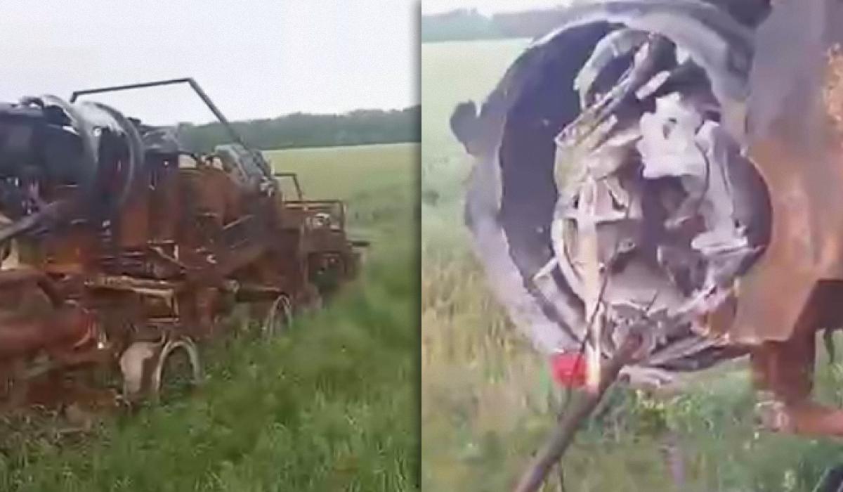 ВСУ уничтожили "на ходу" ЗРК С-300 в районе Бердянска, его остатки обвесили памятными цветами / коллаж УНИАН, фото скриншот ВСУ уничтожили "на ходу" ЗРК С-300 в районе Бердянска, его остатки обвесили памятными цветами / коллаж УНИАН, фото скриншот