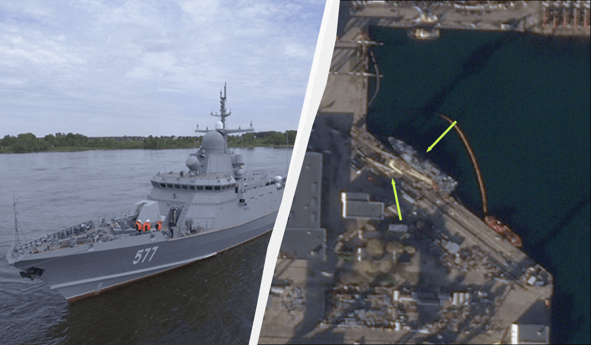 Найближчим часом цей ракетоносій не долучатиметься до несення служби / колаж УНІАН, фото wikipedia.org, twitter.com/truth_hounds