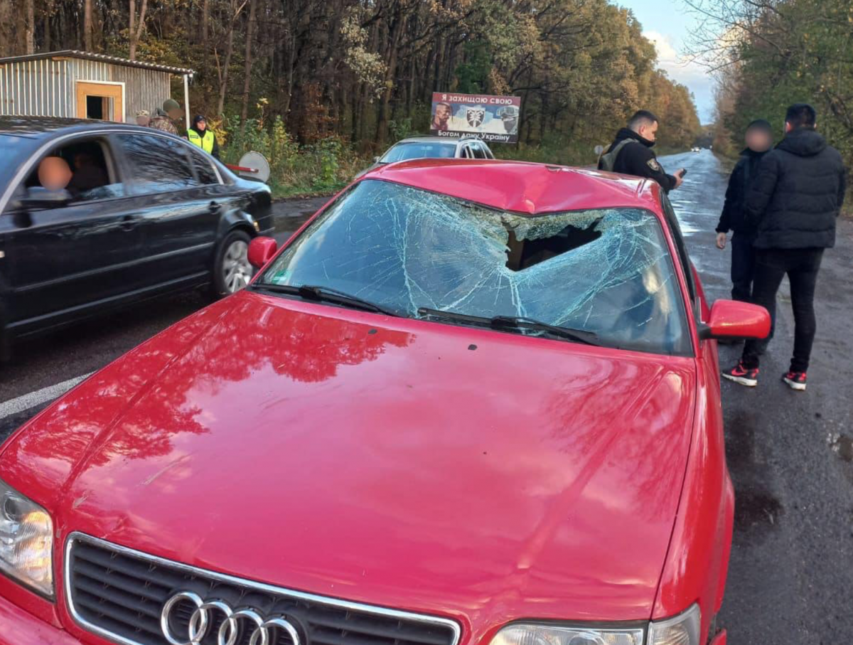 На Закарпатье водитель сбил пограничника на блокпосту / фото Нацполиции На Закарпатье водитель сбил пограничника на блокпосту / фото Нацполиции