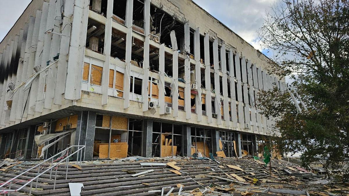 Оккупанты снова атаковали Херсон / фото t.me/olexandrprokudin Оккупанты снова атаковали Херсон / фото t.me/olexandrprokudin