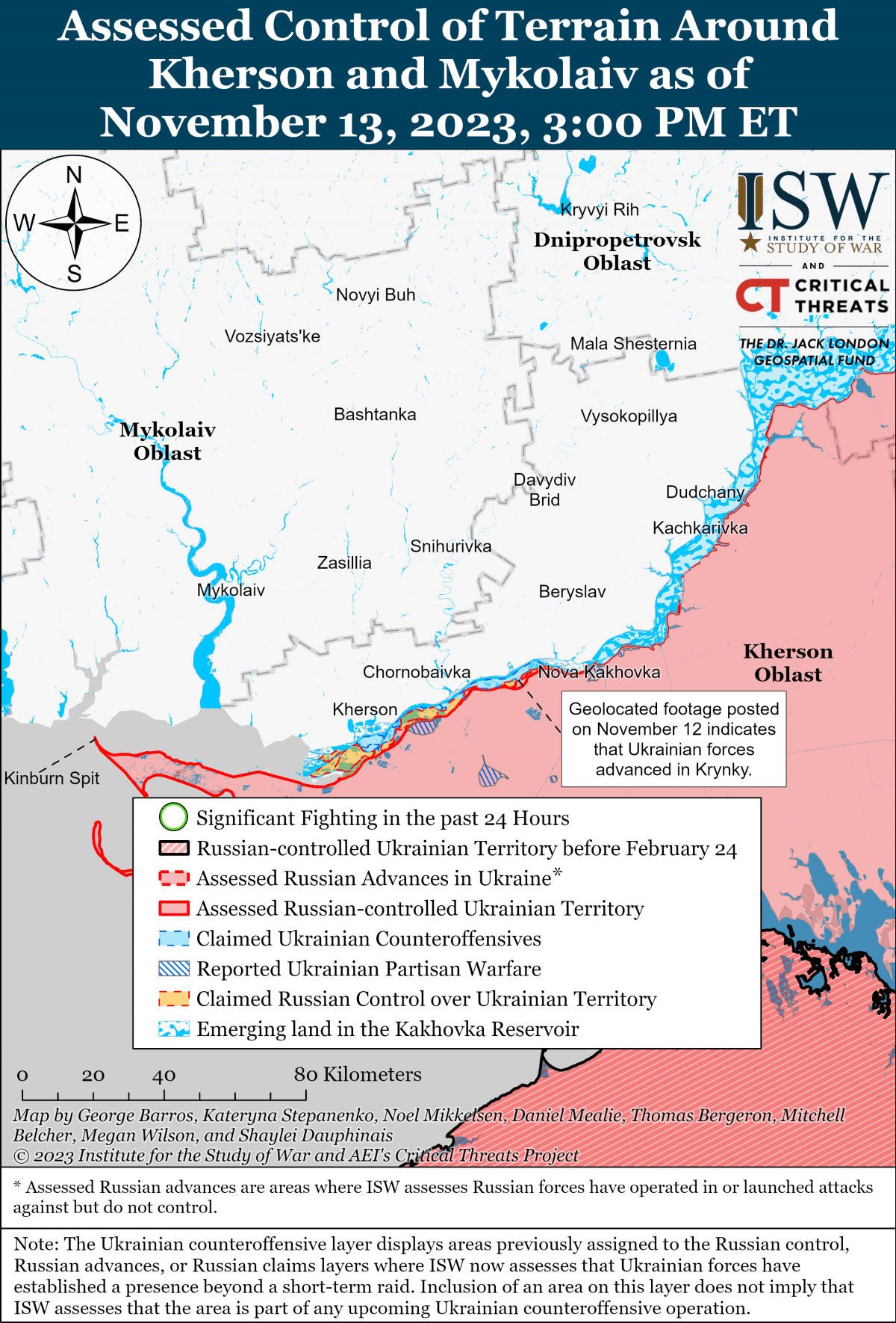 ЗСУ просунулись на лівому березі Херсонщини: в ISW розповіли, що там зараз відбувається ЗСУ просунулись на лівому березі Херсонщини: в ISW розповіли, що там зараз відбувається