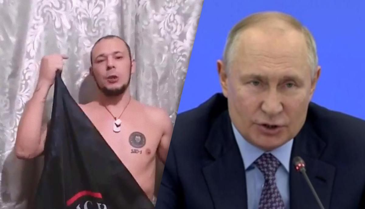 В РФ назревает бунт - боец ЧВК "Вагнер" наехал на Путина из-за пенсии / Коллаж УНИАН, фото скриншот